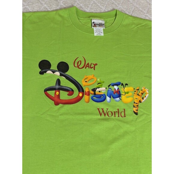 Vintage 90s Walt Disney World Mickey Tigger Goofy Winnie Pooh USA Made Tee Large - Picture 4 of 12